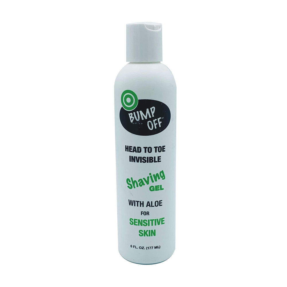 Bump Off Gel invisible de rasage: bouteille de 6 oz offrant une glisse douce et efficace.