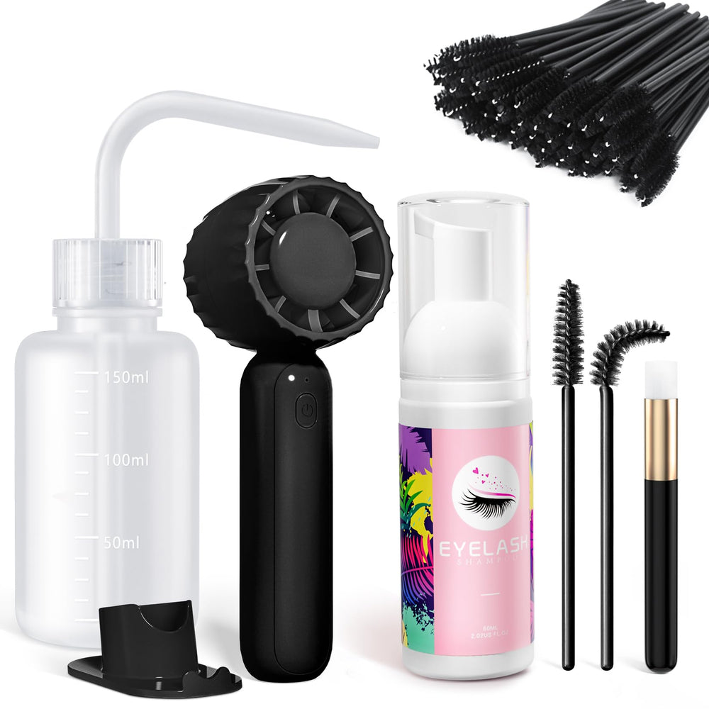Kit Buqikma soin cils: flacon 60 ml pour nettoyer en douceur les cils
