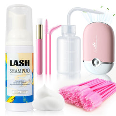 Buqikma Shampooing Cils: flacon 60 ml pour l'entretien des extensions.