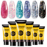 Kit BURANO gel poly extension, six couleurs, pratique pour débutants.