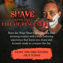 Brosse de rasage près du savon Inferno Burn The Ships