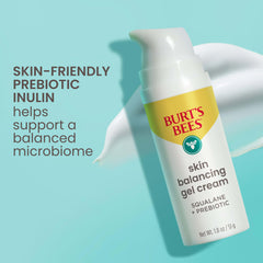 Burts Bees applique matin et soir, texture gel rafraîchissante et absorption rapide.