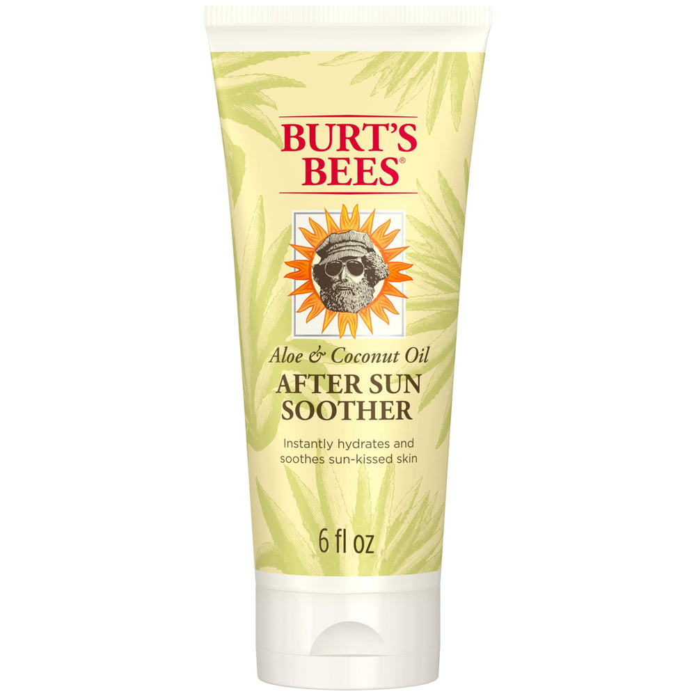 Burt's Bees après-soleil texture hydratante et rafraîchissante sur peau après exposition