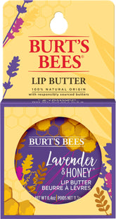 Baume à lèvres Burt's Bees lavande et miel, hydratation douce.