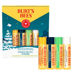 Baume lèvres Burt's Bees coffret cire d'abeille, prêt à offrir.
