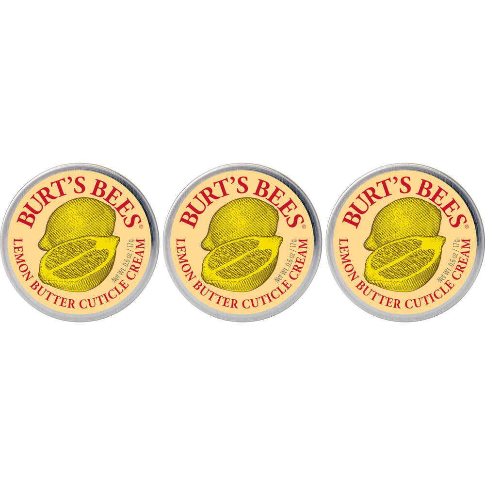 Crème cuticule Burt's Bees citron en pot pour nourrir les cuticules.