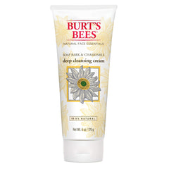 Burt's Bees crème-nettoyante-profonde à l'écorce-de-savon et camomille, apaise et purifie la peau.