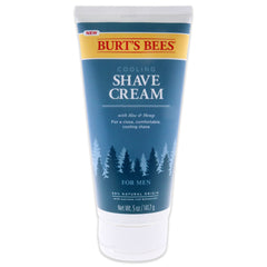 Crème à raser Burt's Bees rafraîchissante en flacon de 5 onces pour un rasage doux.