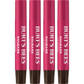 Burt's Bees Lip Shimmer Rhubarb emballage lumineux prêt à offrir.