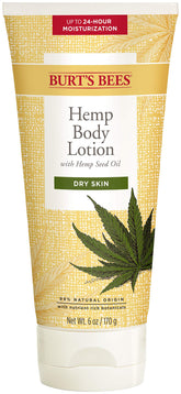 Burt's Bees lotion corps chanvre, flacon 170 ml, hydratation durable pour peau douce