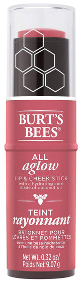 Burts Bees Peony Pool Stick Lèvres et Joues couleur naturelle et hydratation