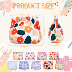 Buryeah pochette maquillage sans zip avec joint métallique pour sécurité.