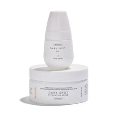 Bushbalm Bermuda huile-taches-sombres 30 ml, flacon pratique pour nourrir et éclaircir les zones concernées.