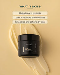 Buttah Beurre karité visage – application mains: soin rapide et hydratant.