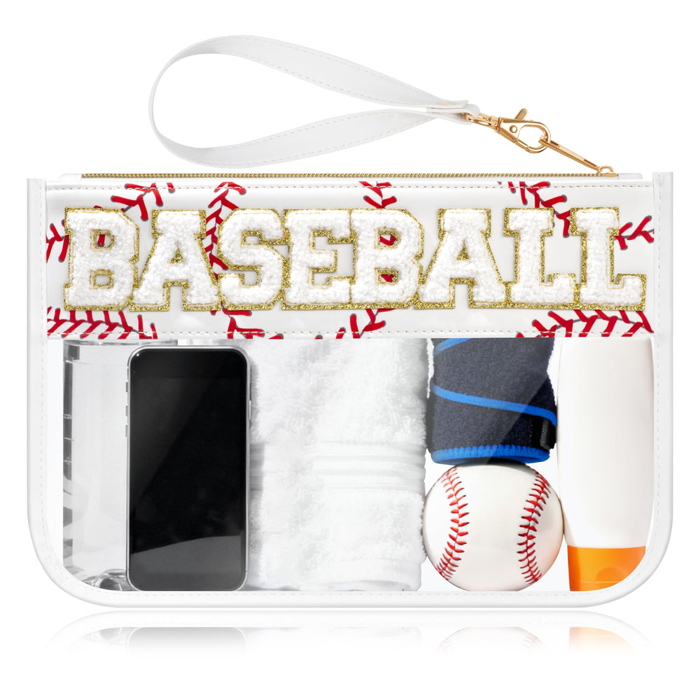BuyCard pochette maquillage transparente en PVC, visibilité facile pour maquillage et produits de beauté.