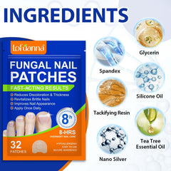 Patch Buyourtaste appliqué sur un ongle endommagé