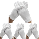 Gants coton blancs BWEISSTH pour hydratation et soins quotidiens des mains.