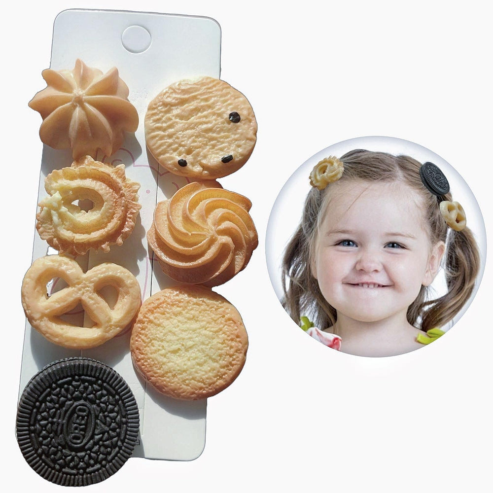 Barrettes-biscuits BXBibxiy – accessoire capillaire mignon pour filles.