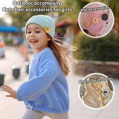 Barrettes-biscuits BXBibxiy – parfaites pour queues de cheval.