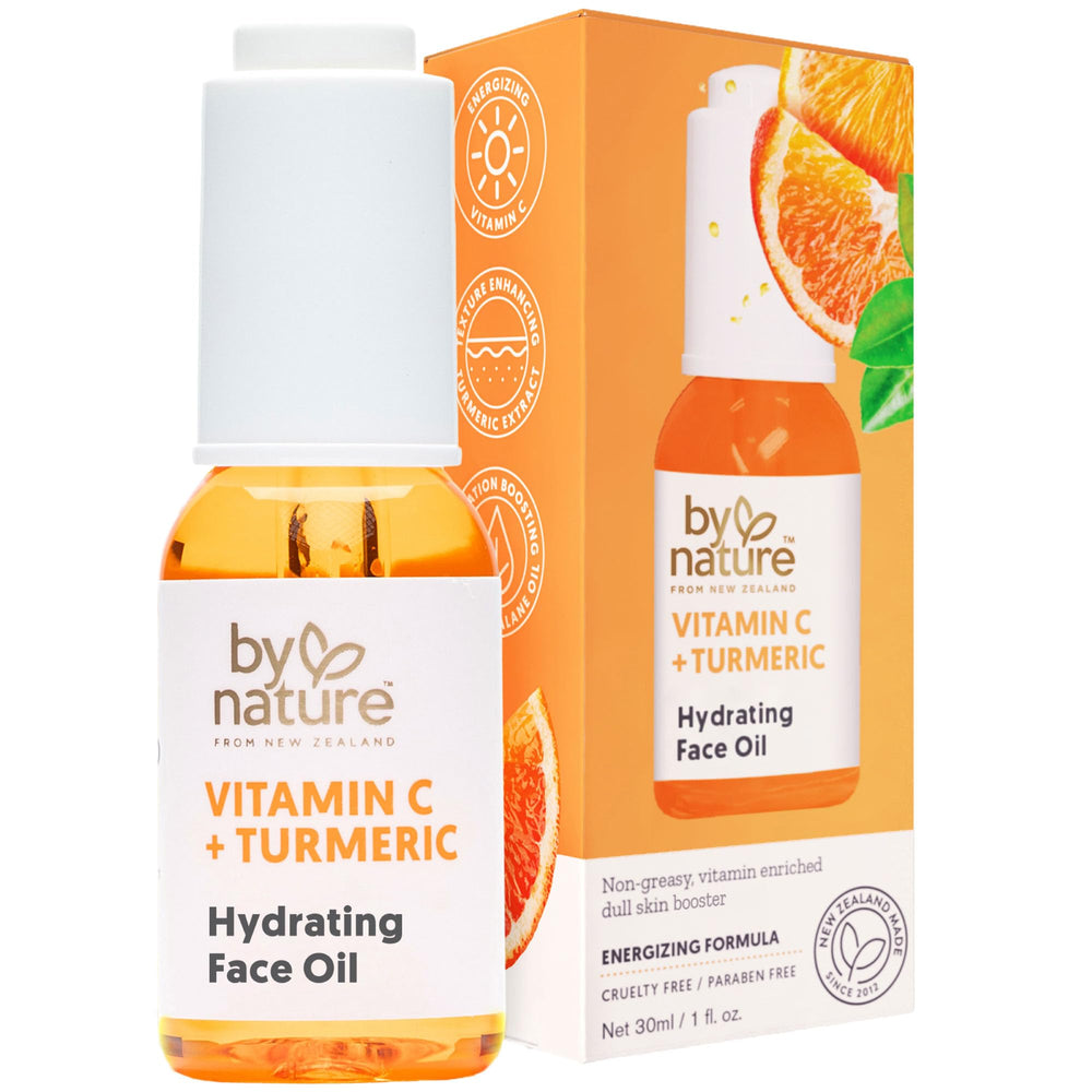 By Nature huile visage vitamine C en bouteille pour éclat naturel