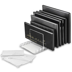 BY ALEGORY 10 emplacements pour palettes sur un support en acrylique transparent.