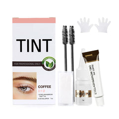 BYAYW kit couleur cils-sourcils Café naturel, teinte durable pour cils et sourcils.