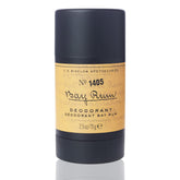 C.O. Bigelow Bay Rum deodorant gel stick application for smooth wear.