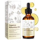 Huile Cacukn Cyperus Rotundus en flacon, prête à hydrater la peau.