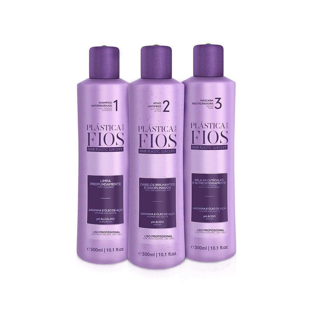 Cadiveu Plastica Dos Fios – flacons 3x300 ml, préparation capillaire efficace