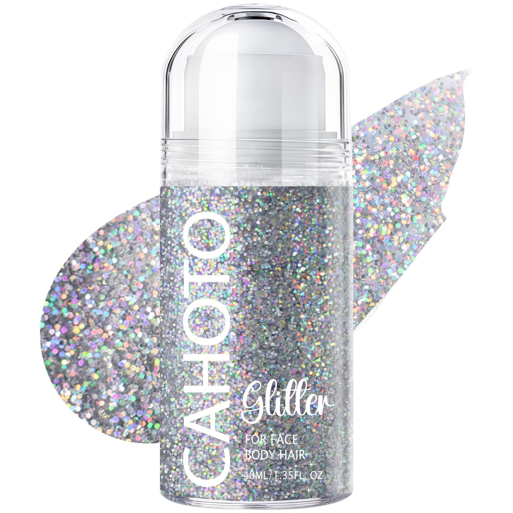 CAHOTO glitter-roll-on visages-corps-cheveux, éclat uniforme et application sans trace.