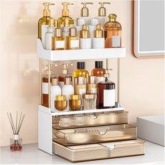 caktraie Organisateur ambre, 3 tiroirs, parfait pour soins et parfums.