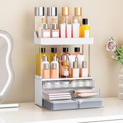 caktraie tiroirs spacieux pour maquillage et petits accessoires.