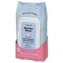 CALA lingettes micellaires démaquillantes pour le visage, enlèvent le maquillage waterproof en douceur.