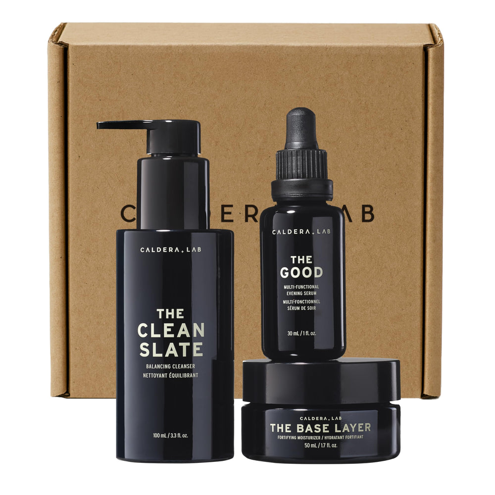 Caldera Lab Nettoyant Visage, bouteille purifiante pour nettoyage quotidien efficace.