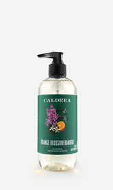 Caldrea Mains Lavage: flacon fleur d'oranger et bambou, hydratation douce pour les mains.