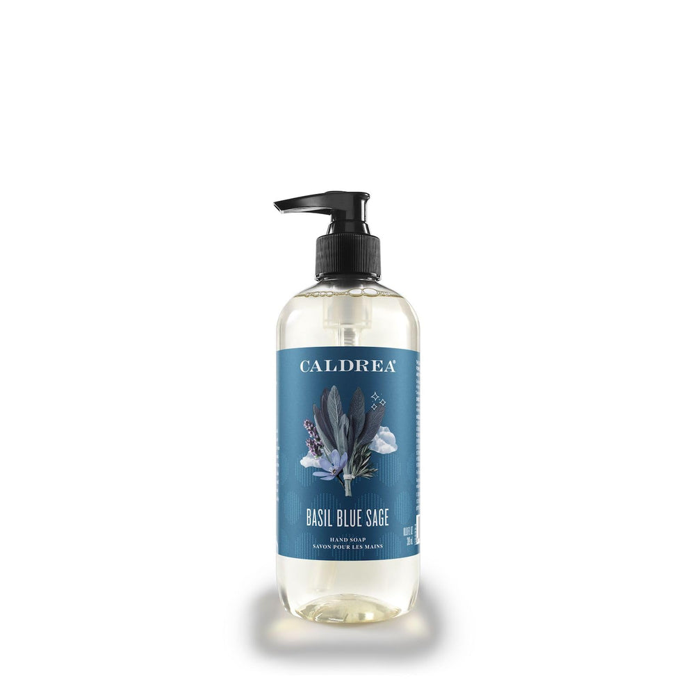 Caldrea Basil Blue Sage: bouteille de savon pour les mains, parfum frais et nourrissant