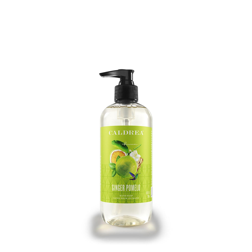 Caldrea Savon Mains Gingembre Pomelo, bouteille élégante pour un lavage frais et parfumé.