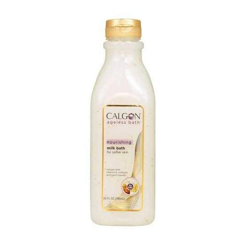 Calgon Ageless Bath en bouteille avec lait-mousse, hydratation douce pour la peau