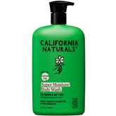 California Naturals gel-douche bouteille: hydratation douce pour peaux sensibles.