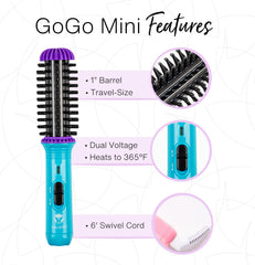 Calista GoGo Mini au format voyage, compagnon idéal pour coiffage en déplacement.