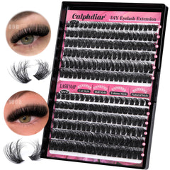 Calphdiar clusters cils courbe en D 80D-100D: volume personnalisable et regard profond.