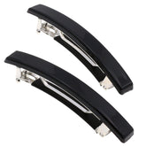 Barrette Camila Paris AD2/2 noire sans glissement pour cheveux sûrs.