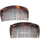 Camila Paris AD66/2, peigne latéral grand tortue brun, maintien élégant pour cheveux fins.