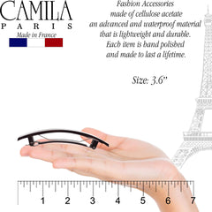 Barette Camila Paris AD822 en acétate de cellulose au design français