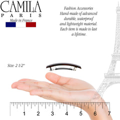 Barrette anti-glissement Camila Paris, confort et maintien.