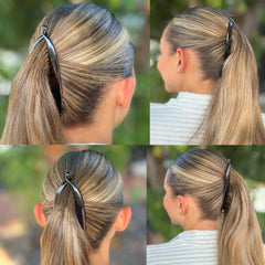 Camila CP2 clip banane – design français pour coiffure fluide.