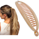 Clip banane Camila Paris CP2889 beige, prise sûre pour cheveux épais.