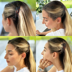 Camila Paris CP33/2—peigne tortue, ensemble double pour coiffures rapides et durables.