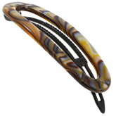 Barrette Camila Paris CP3365 en onyx avec fermeture sans métal pour un look élégant