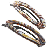 Barrette Camila Paris CP3367 onyx avec fermeture sans métaux pour un maintien fiable